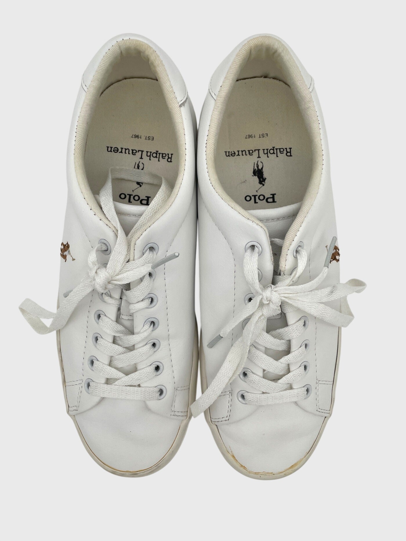 Ralph Lauren Longwood Low Top Sneaker EU 40 Weiß