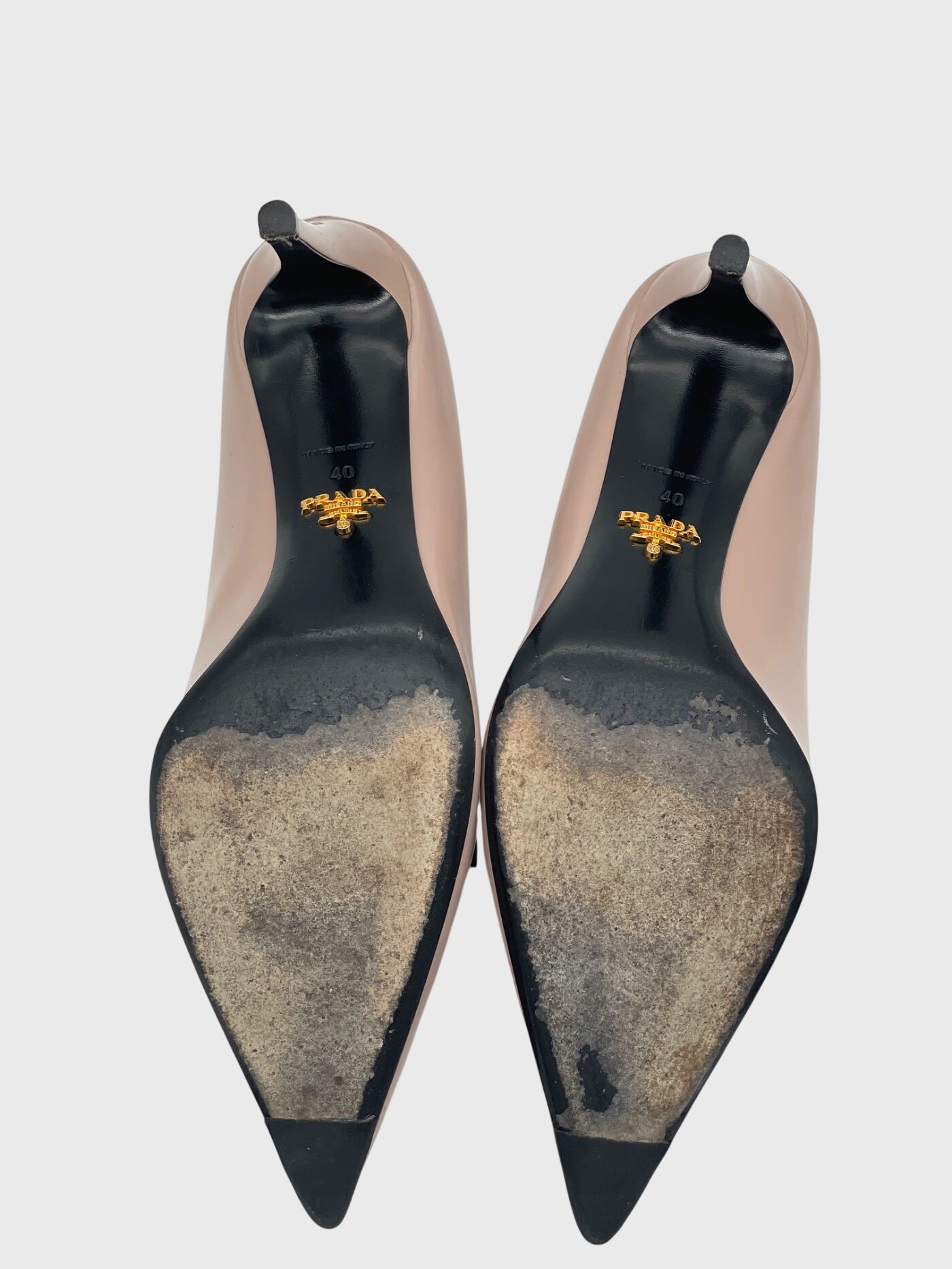 Prada Flower Bow Pointed-Toe Pump EU 40 Beige - Image 8