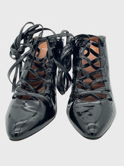 Givenchy Lace-up Patent Mule Pump EU 36 Schwarz