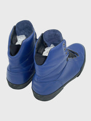 Emporio Armani High-Top Leather High Top Sneaker EU 44 Blau - Image 4