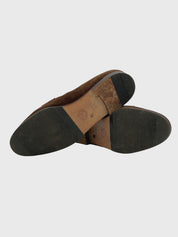 Chanel Logo Suede Penny Loafer EU 36.5 Braun