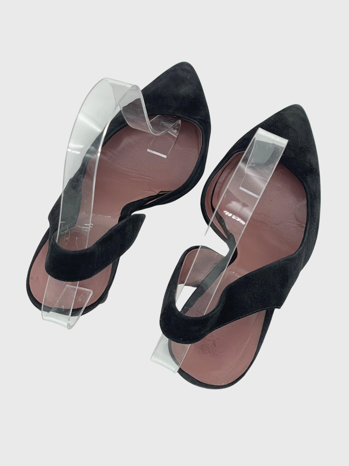 Miu Miu Suede Pointed-Toe Slingback EU 36.5 Schwarz