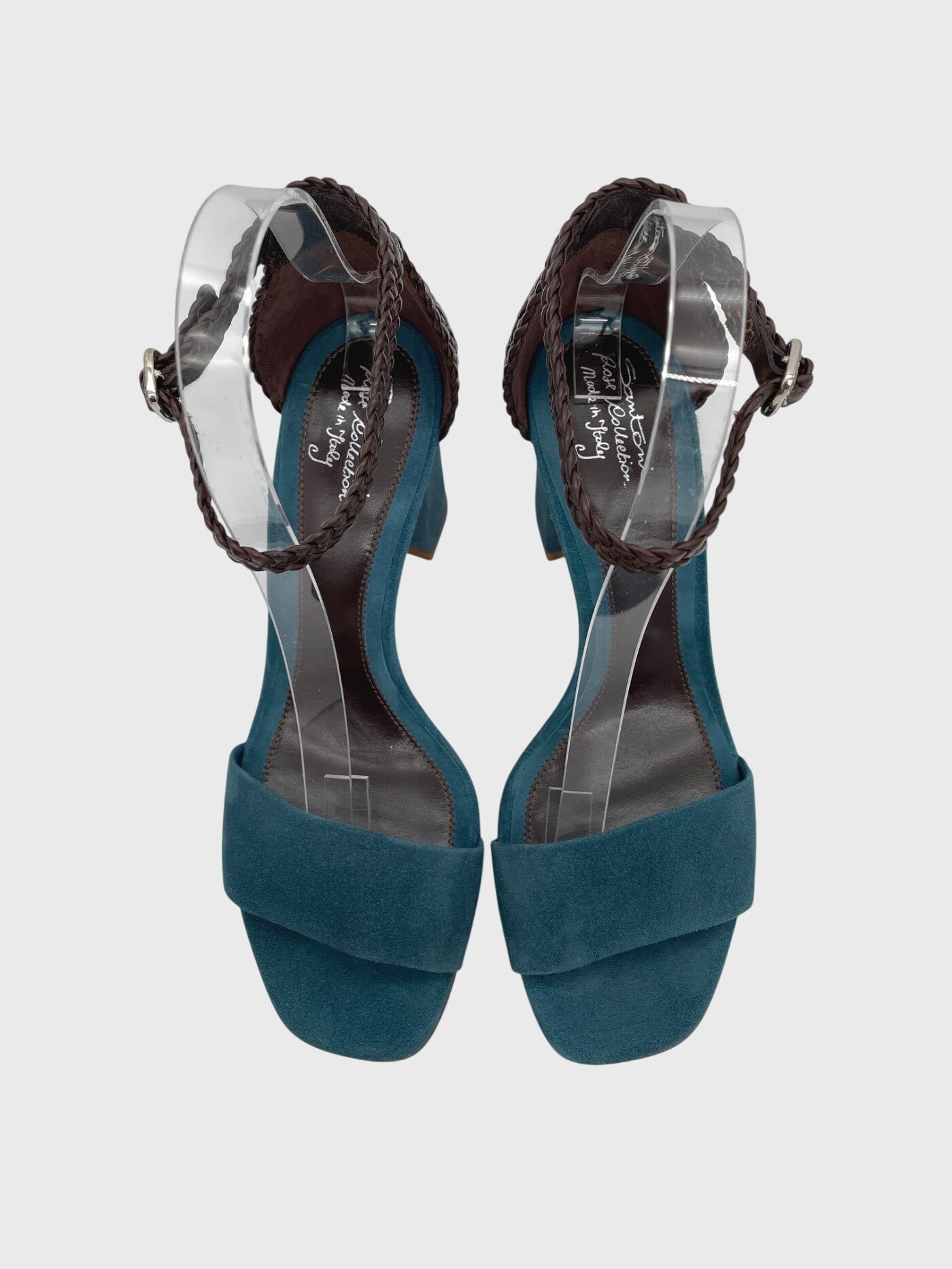 Santoni Rose Collection Sandale mit Absatz EU 37.5 Blau