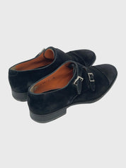 Santoni Double Monk Strap Loafer EU 42.5 Schwarz