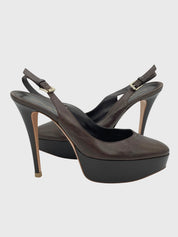 Gianvito Rossi Dasha Plateau Pump EU 38 Braun
