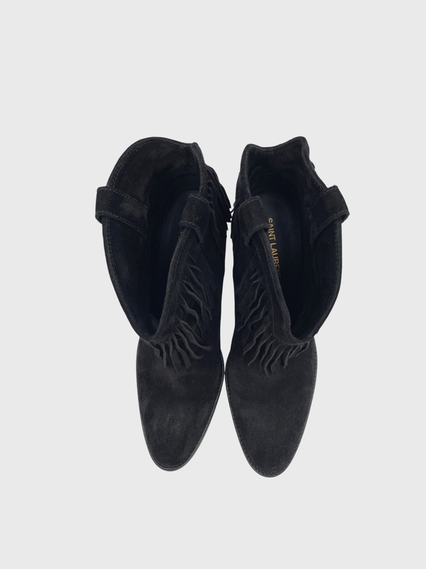 Saint Laurent / YSL Curtis Fringe Ankle Boot EU 38 Schwarz