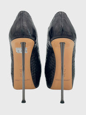 Gian Marco Lorenzi Peep-Toe Plateau Pump EU 37 Schwarz