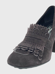 Tod's Fringed Suede Pump EU 36 Braun