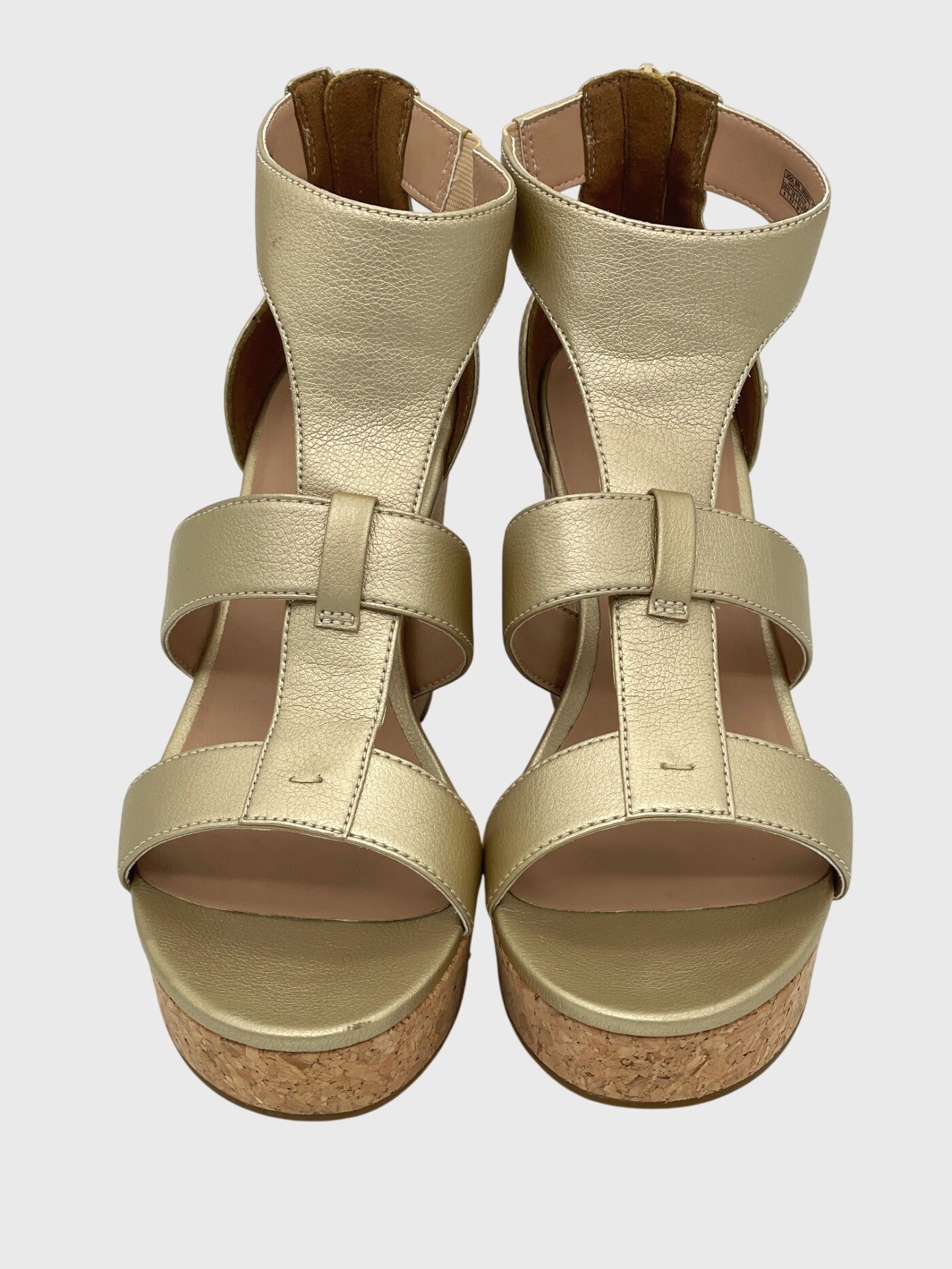 UGG Whitney Metallic Wedge Sandale mit Absatz EU 39 Metallic