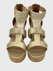 UGG Whitney Metallic Wedge Sandale mit Absatz EU 39 Metallic