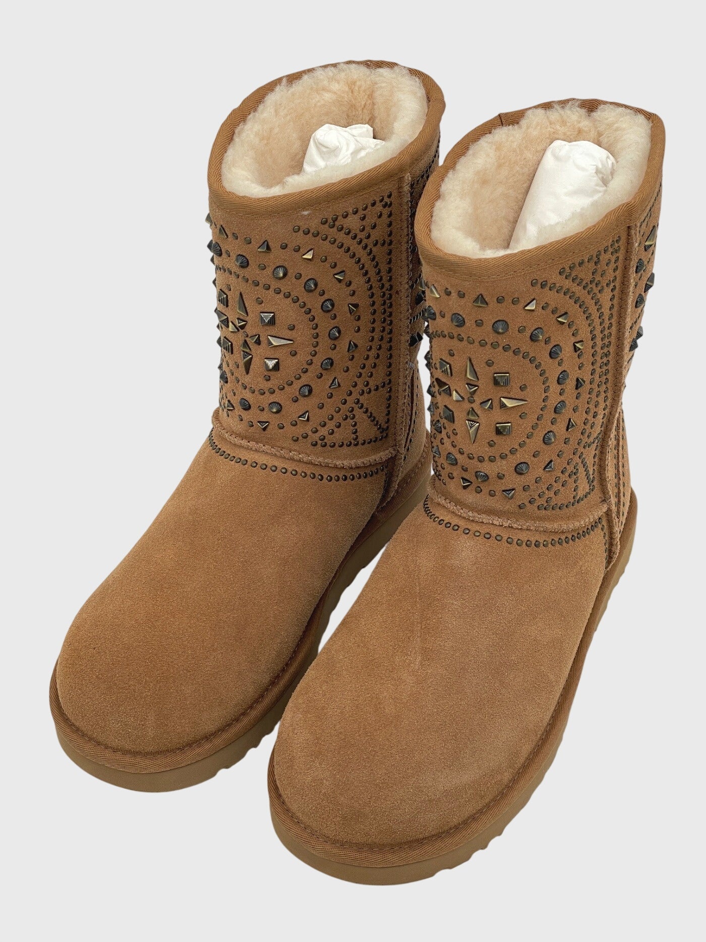 UGG Fiore Deco Studs Ankle Boot EU 41 Braun
