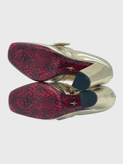 Cesare Paciotti Dagger Buckle Pump EU 39 Metallic - Image 8