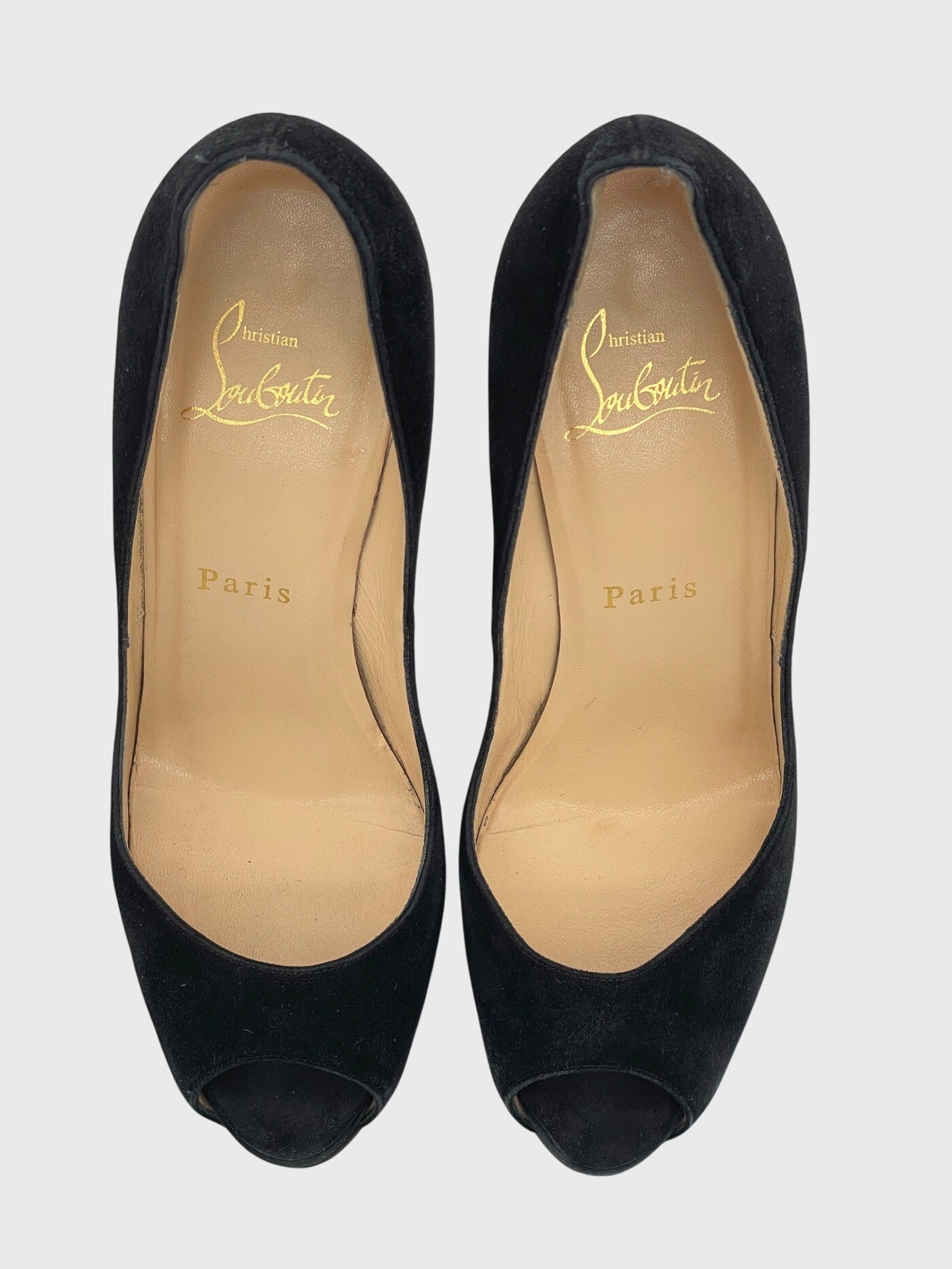 Christian Louboutin Very Prive Peep-Toe Pump EU 36.5 Schwarz