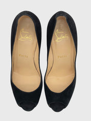 Christian Louboutin Very Prive Peep-Toe Pump EU 36.5 Schwarz