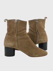 Isabel Marant  Deyissa Suede Ankle Boot EU 36 Beige