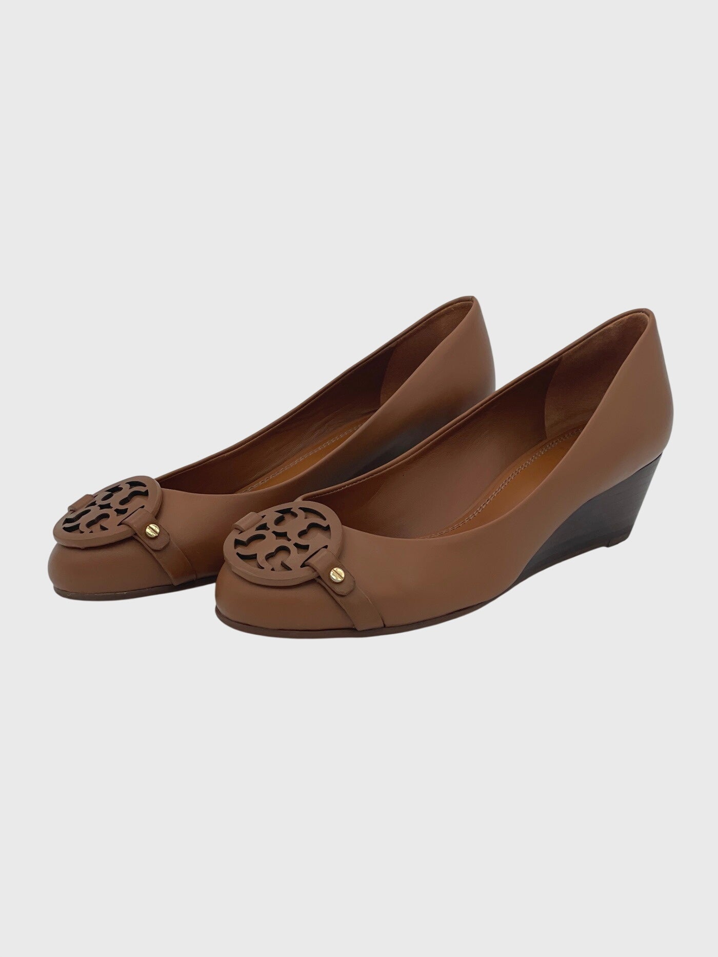 Tory Burch Gabriel Wedge Pump EU 39 Braun - Image 3