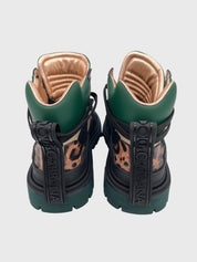 Dolce & Gabbana Trekking Boot Mixed Materials Ankle Boot EU 41 Mehrfarbig