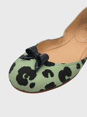 Moschino Shoes Cheap and Chic Leopard Bow Ballerina EU 37.5 Grün