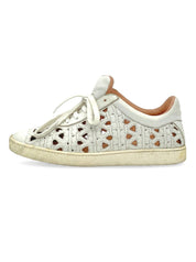 Unuetzer Laser Cut Low Top Sneaker EU 38 Weiß