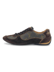 Louis Vuitton Monogram Suede Low Top Sneaker EU 36.5 Braun