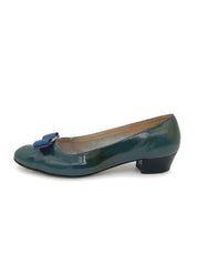Salvatore Ferragamo Vara Pump EU 40 Grün