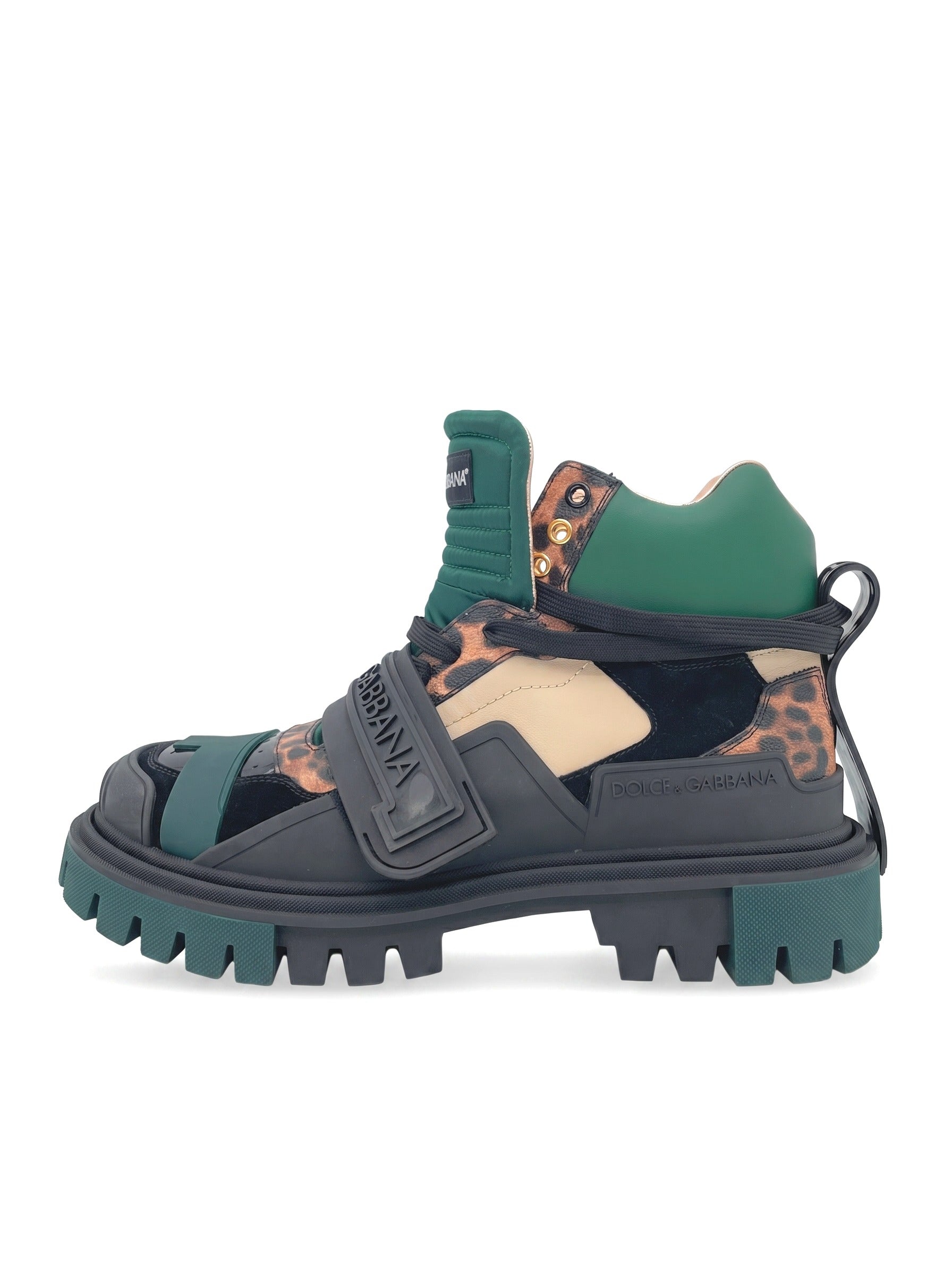 Dolce & Gabbana Trekking Boot Mixed Materials Ankle Boot EU 41 Mehrfarbig