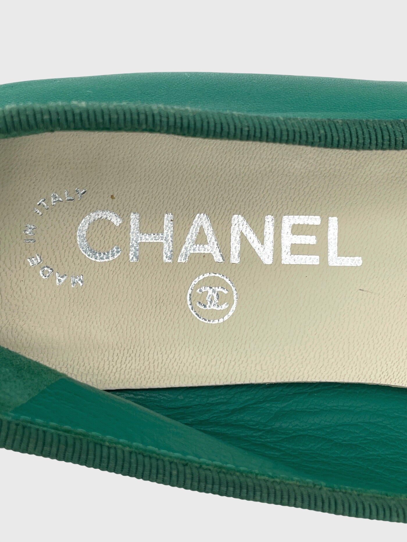 Chanel 1986 Ballerina EU 37.5 Grün