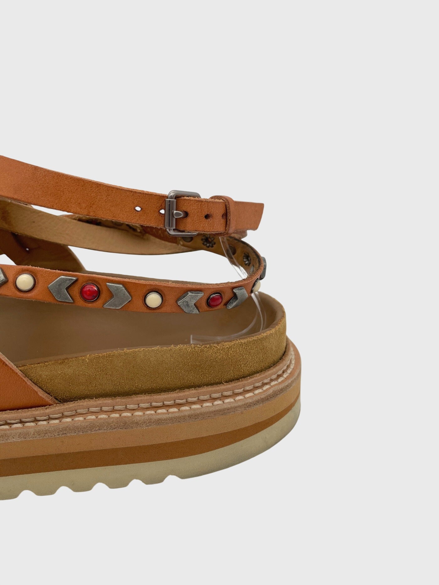 Isabel Marant Elham Flache Sandale EU 40 Braun