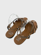 Tod's Riemen Flache Sandale EU 40 Braun