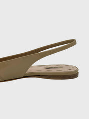 Miu Miu Patent Leather Ballerina EU 37 Beige - Image 5