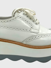 Prada Spazzolato Brogue Oxford EU 36 Weiß