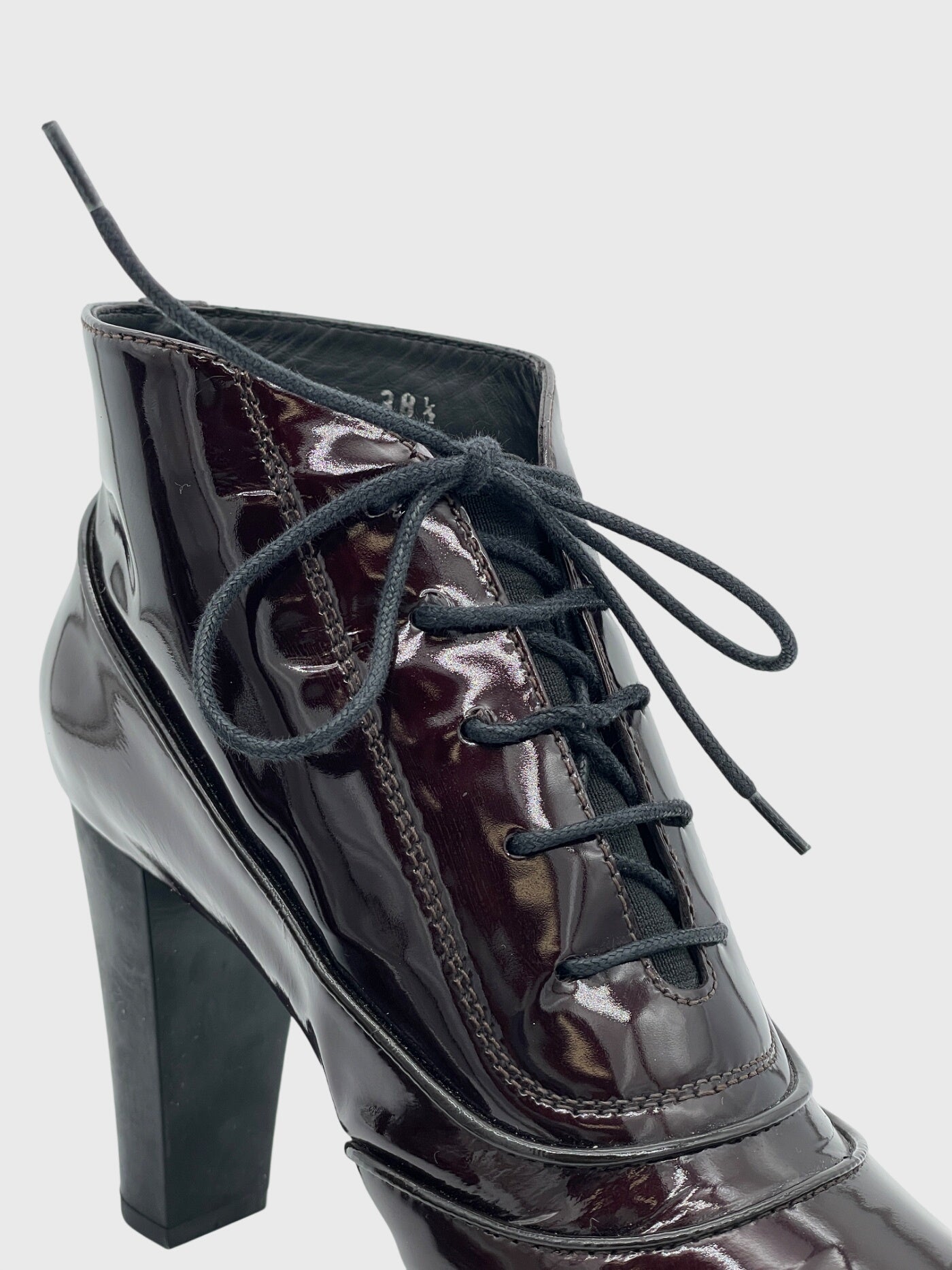 Tod's Gommini Lace-Up Platform Ankle Boot EU 38.5 Rot