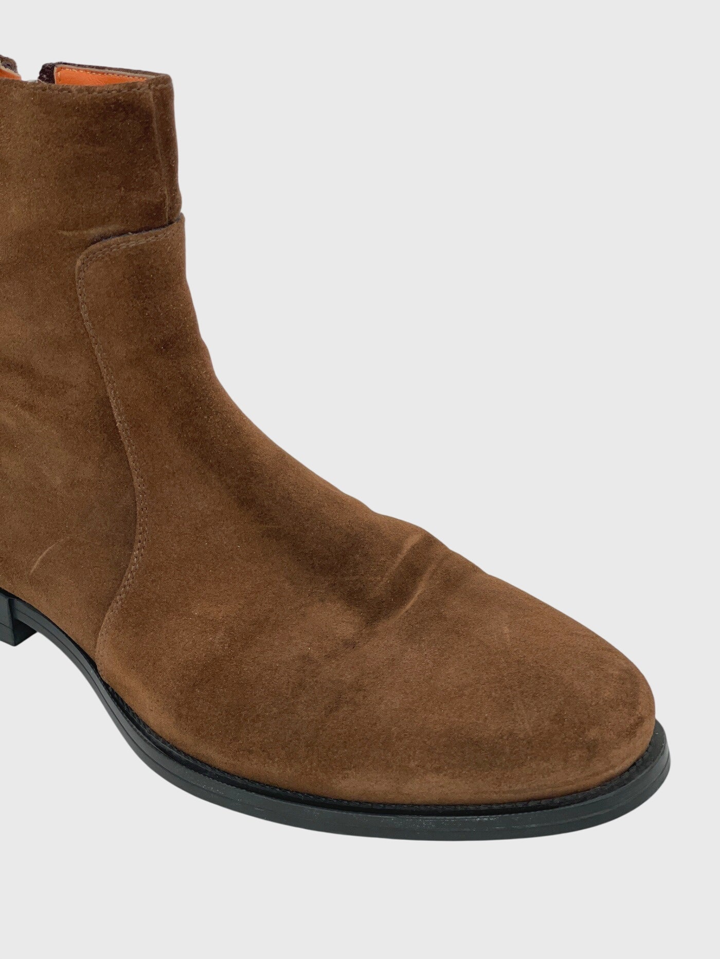 Santoni Suede Ankle Boot EU 41.5 Braun