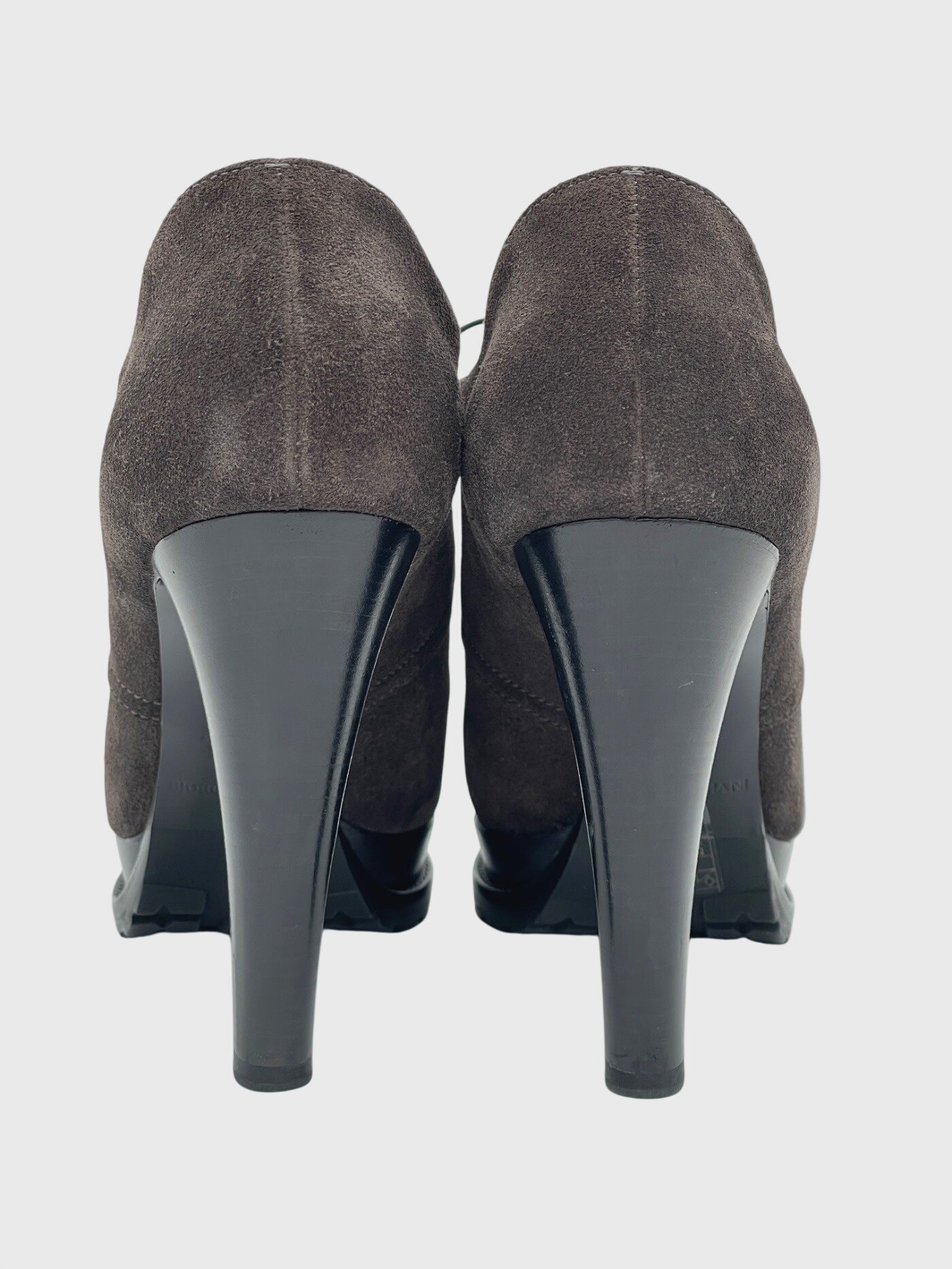 Giorgio Armani Laced High Heel Pump EU 38.5 Braun