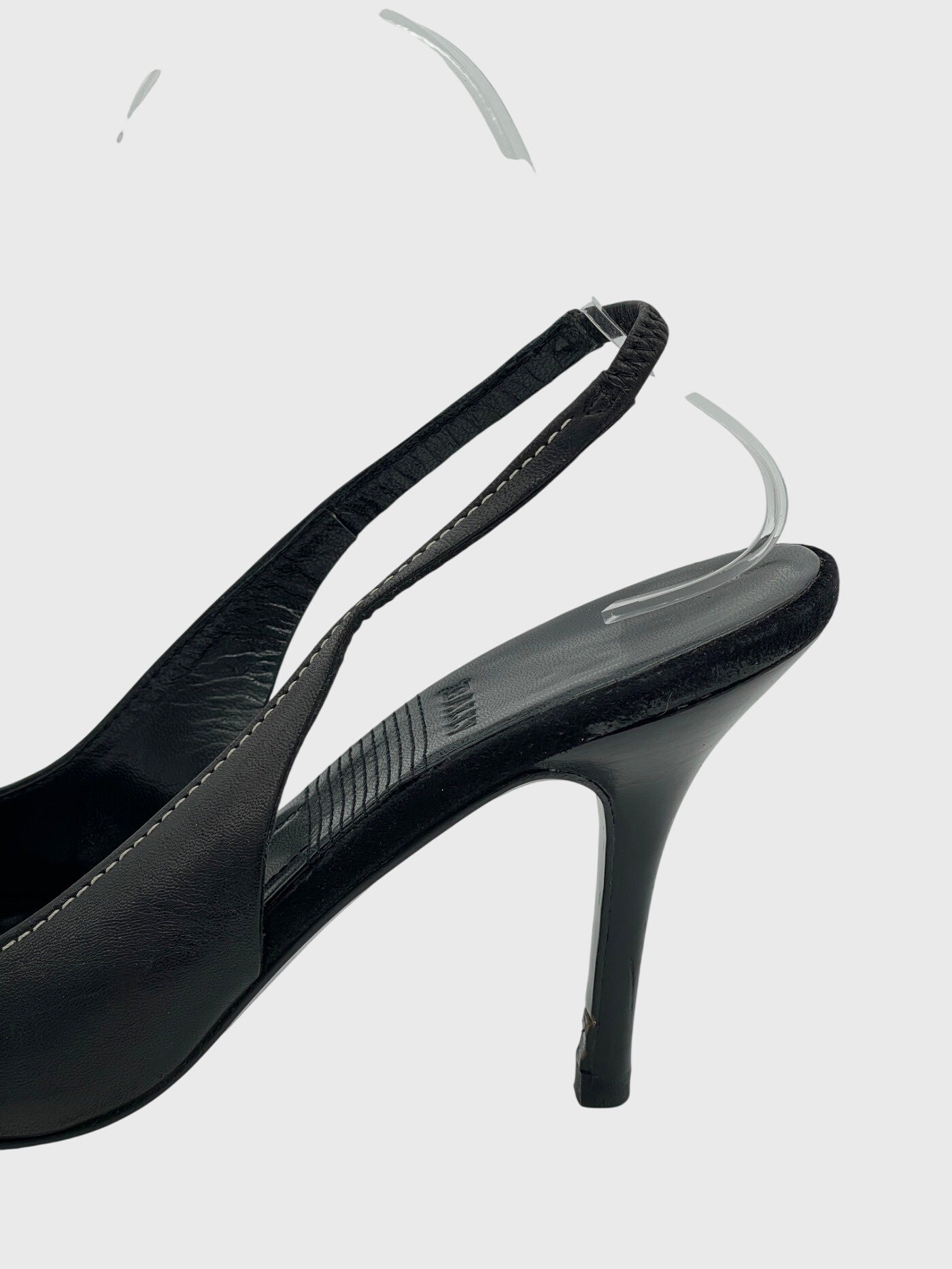 Bally Pointed Toe Bow Slingback EU 38 Schwarz