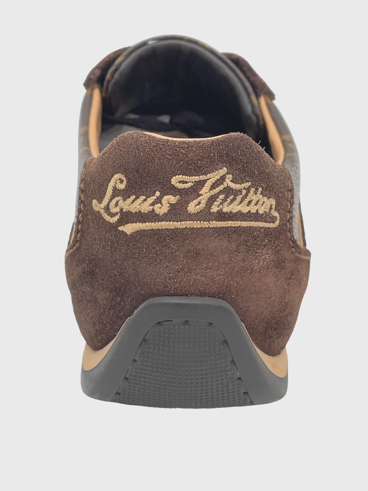 Louis Vuitton Monogram Suede Low Top Sneaker EU 36.5 Braun