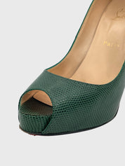Christian Louboutin Very Privé 120 Plateau Pump EU 39.5 Grün
