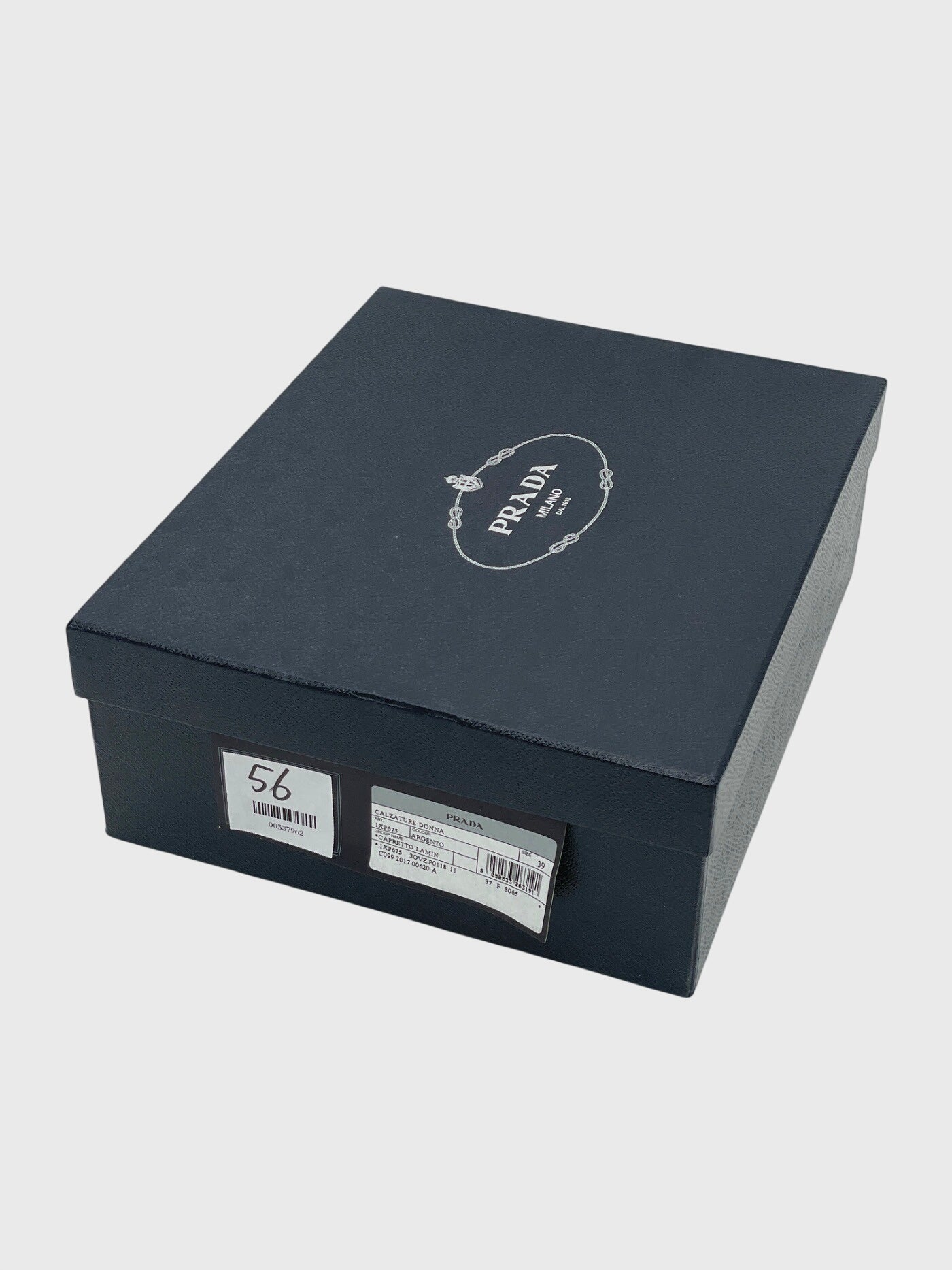 Prada Plateau Sandale mit Absatz EU 39 Metallic