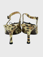 Stuart Weitzman Leopard Print Slingback EU 37.5 Mehrfarbig