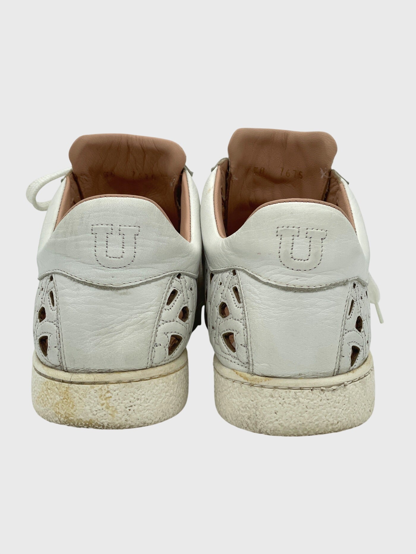 Unuetzer Laser Cut Low Top Sneaker EU 38 Weiß