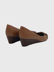 Tory Burch Gabriel Wedge Pump EU 39 Braun - Image 4