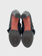 Chie Mihara Ruffle Klassischer Pump EU 39.5 Schwarz