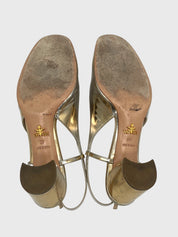 Prada Vernice Slingback EU 40 Metallic - Image 9