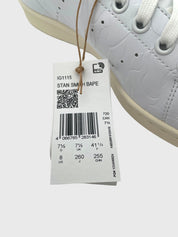 BAPE x adidas Stan Smith Low Top Sneaker EU 41.5 Weiß