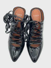 Givenchy Lace-up Patent Mule Pump EU 36 Schwarz