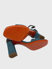 Santoni Rose Collection Sandale mit Absatz EU 37.5 Blau