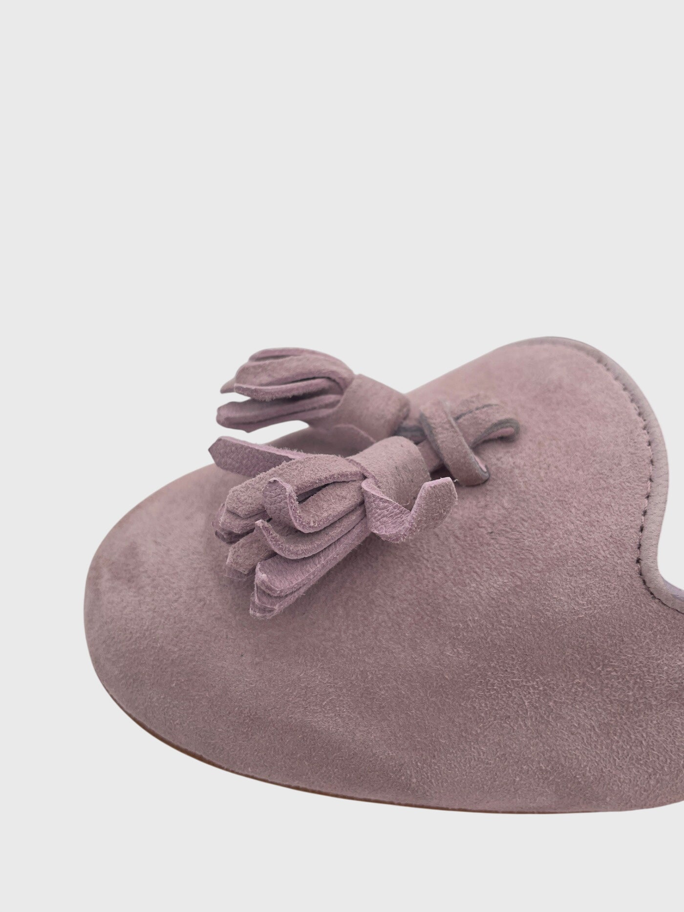 Santoni Tassel Suede Ballerina EU 38 Lila