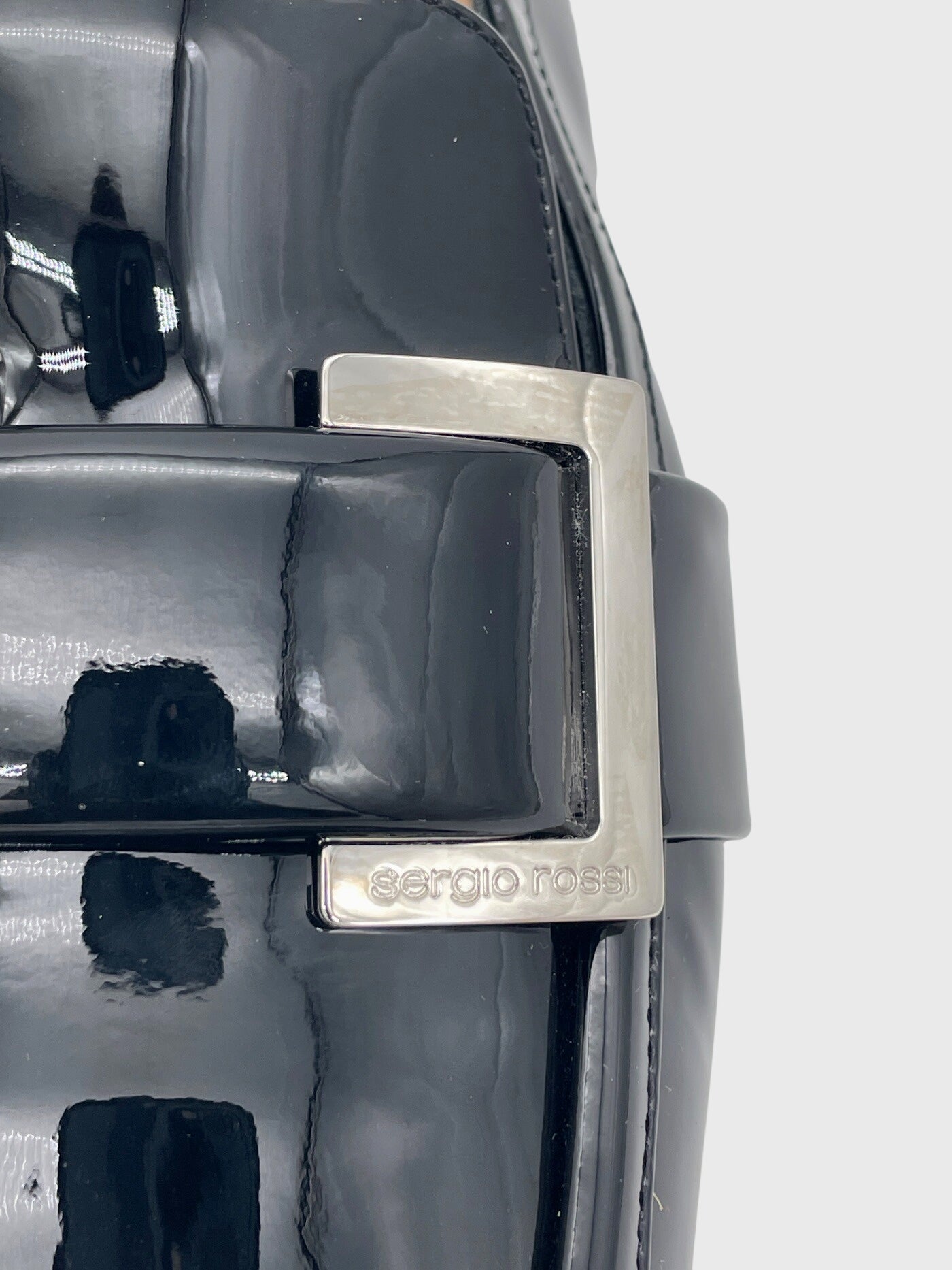 Sergio Rossi Lackleder Loafer EU 38.5 Schwarz