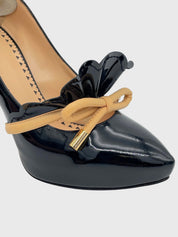 Moschino Shoes Cheap and Chic Ruffle Bow Plateau Pump EU 41 Schwarz