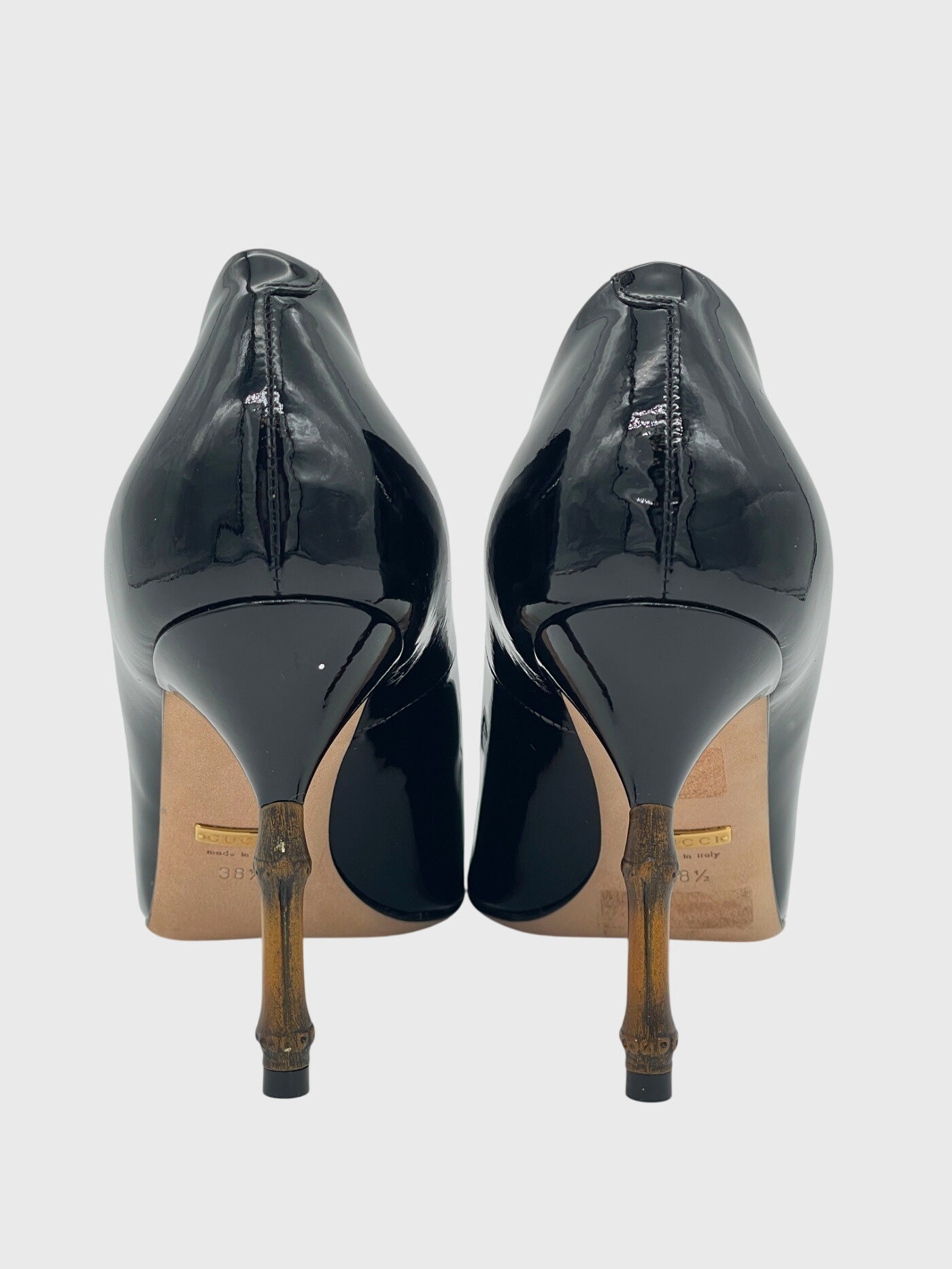 Gucci Kristen Bamboo Pump EU 38.5 Schwarz